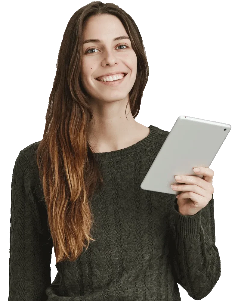 portrait of young woman holding in arms tablet com 2022 e1723294085319