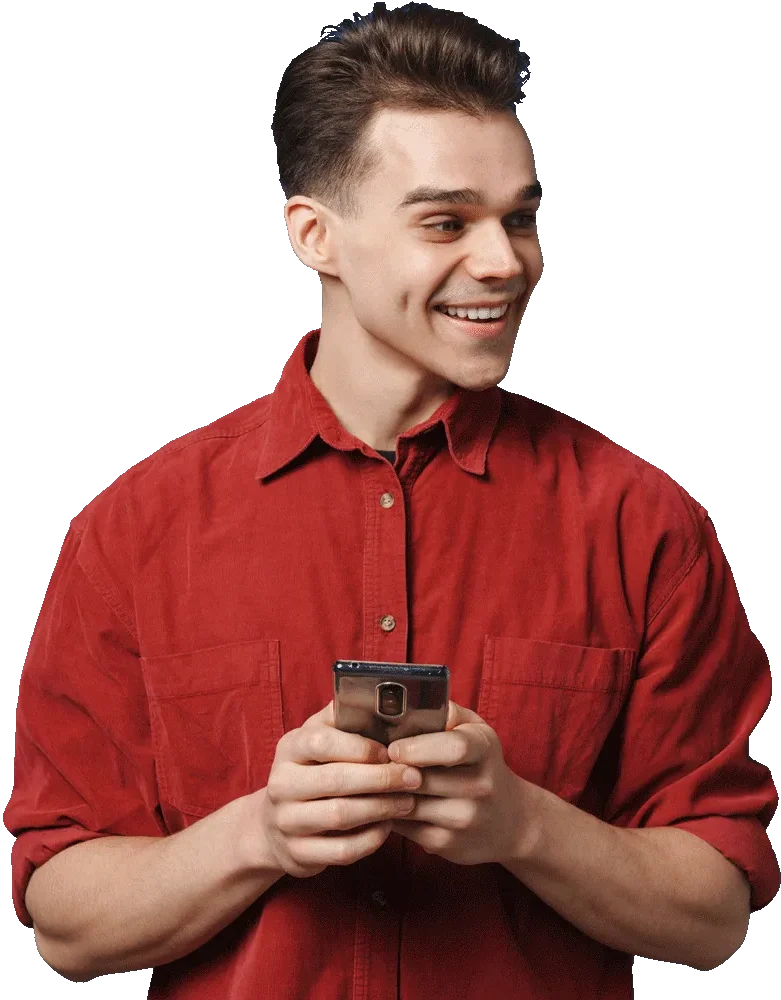 young white man wearing shirt smiling and using ce 2022 12 12 18 33 18 utc e1723294196680